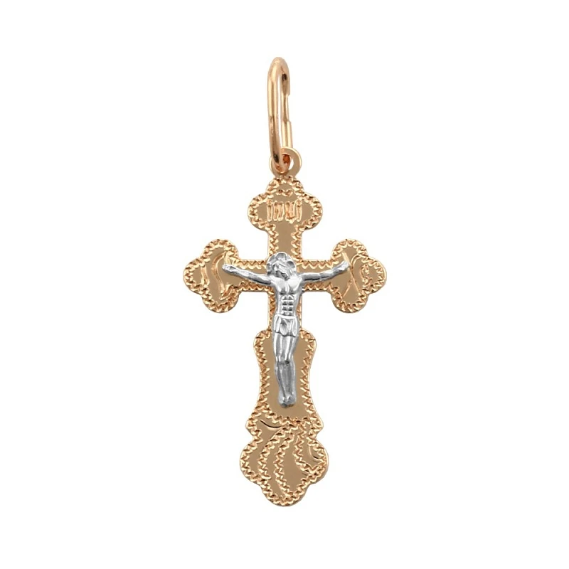 Подвеска  из комбинированного золота