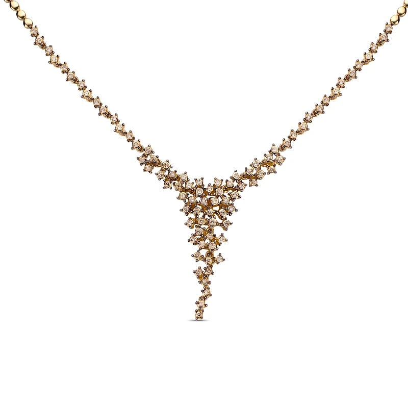 Колье  золотое с природным бриллиантом