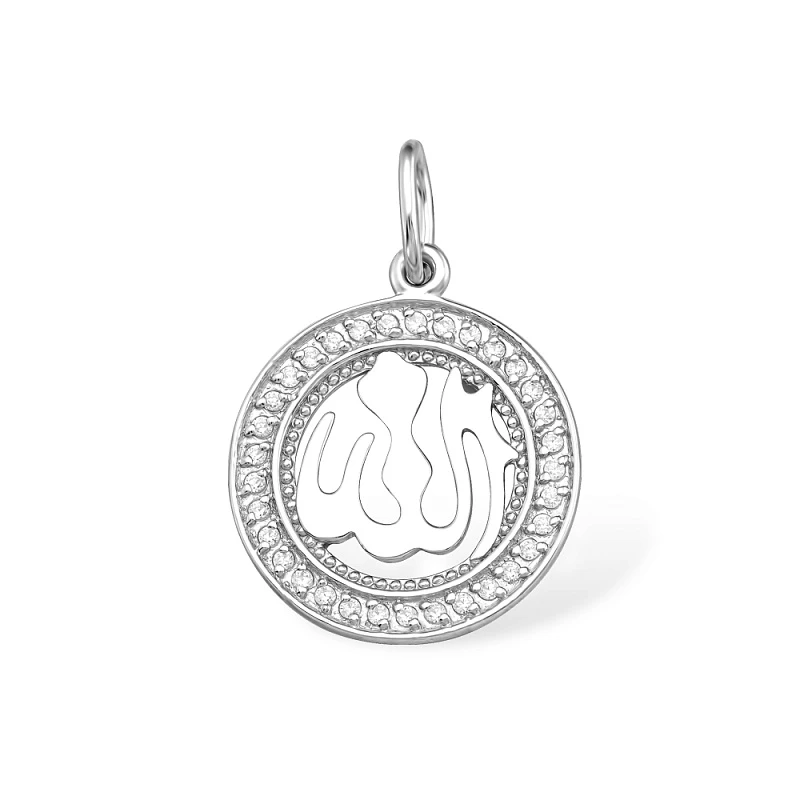 Подвеска  серебряная с фианитом