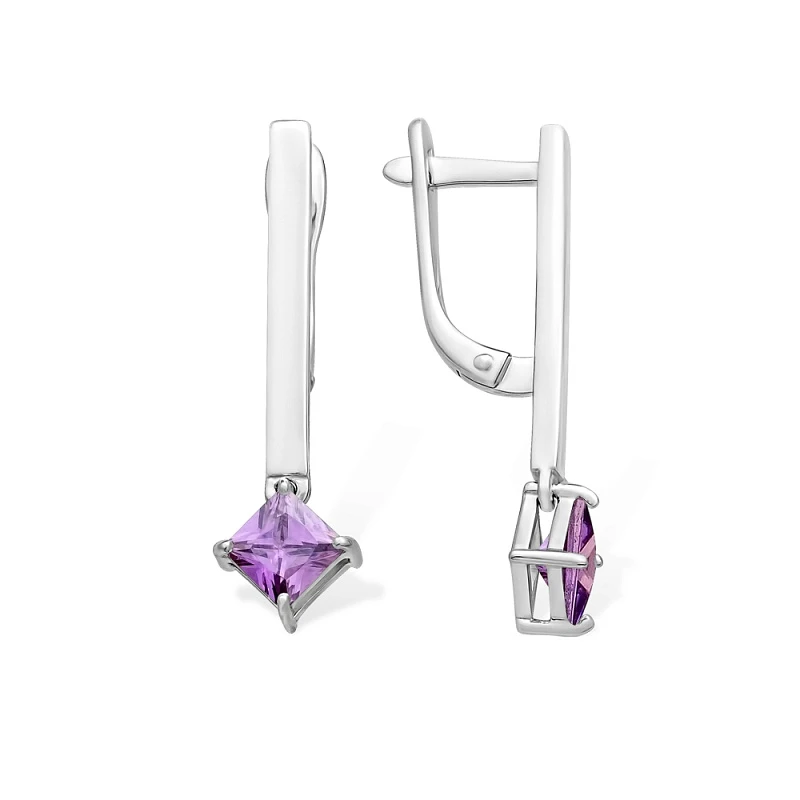 Серьги  серебряные