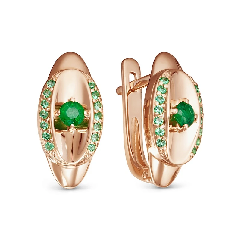 Серьги «Весна» золотые