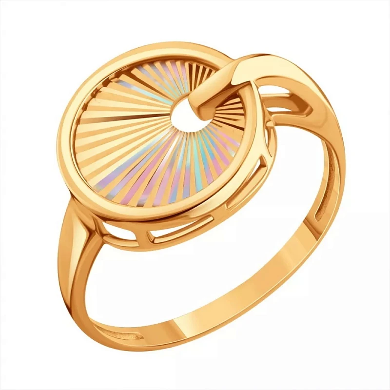 Кольцо  из красного золота