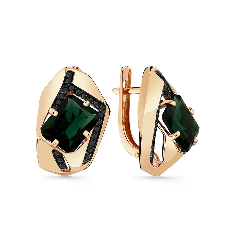 Серьги «Мастер Бриллиант» золотые