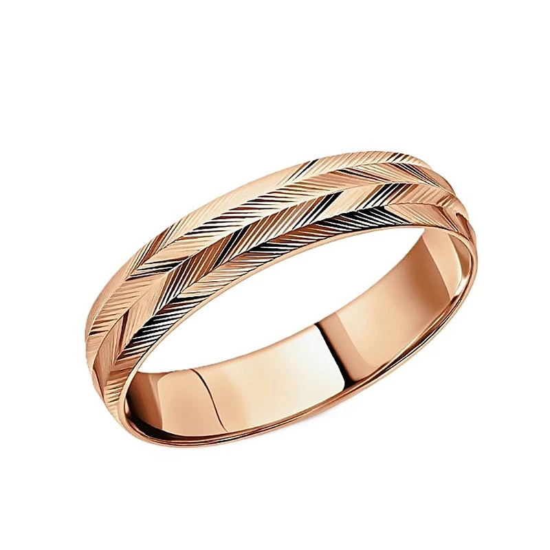 Кольцо  из красного золота