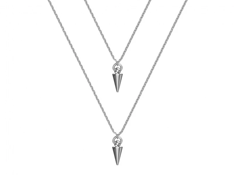 Колье  серебряное