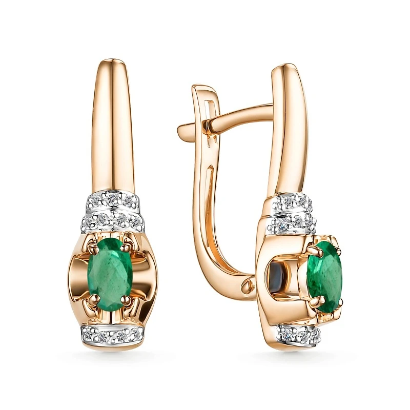 Серьги «АЛЬКОР» золотые